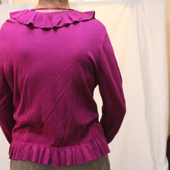 WOMEN'S RUFFLE SWEATER - Picture 8 of 12